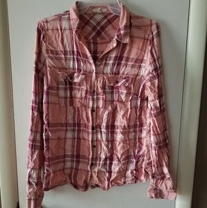 Maurices button down plaid size medium